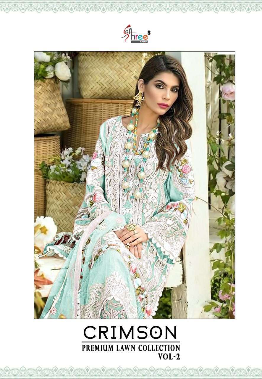 Shree Fabs Crimson Premium Lawn Collection Vol 2 Cotton With...