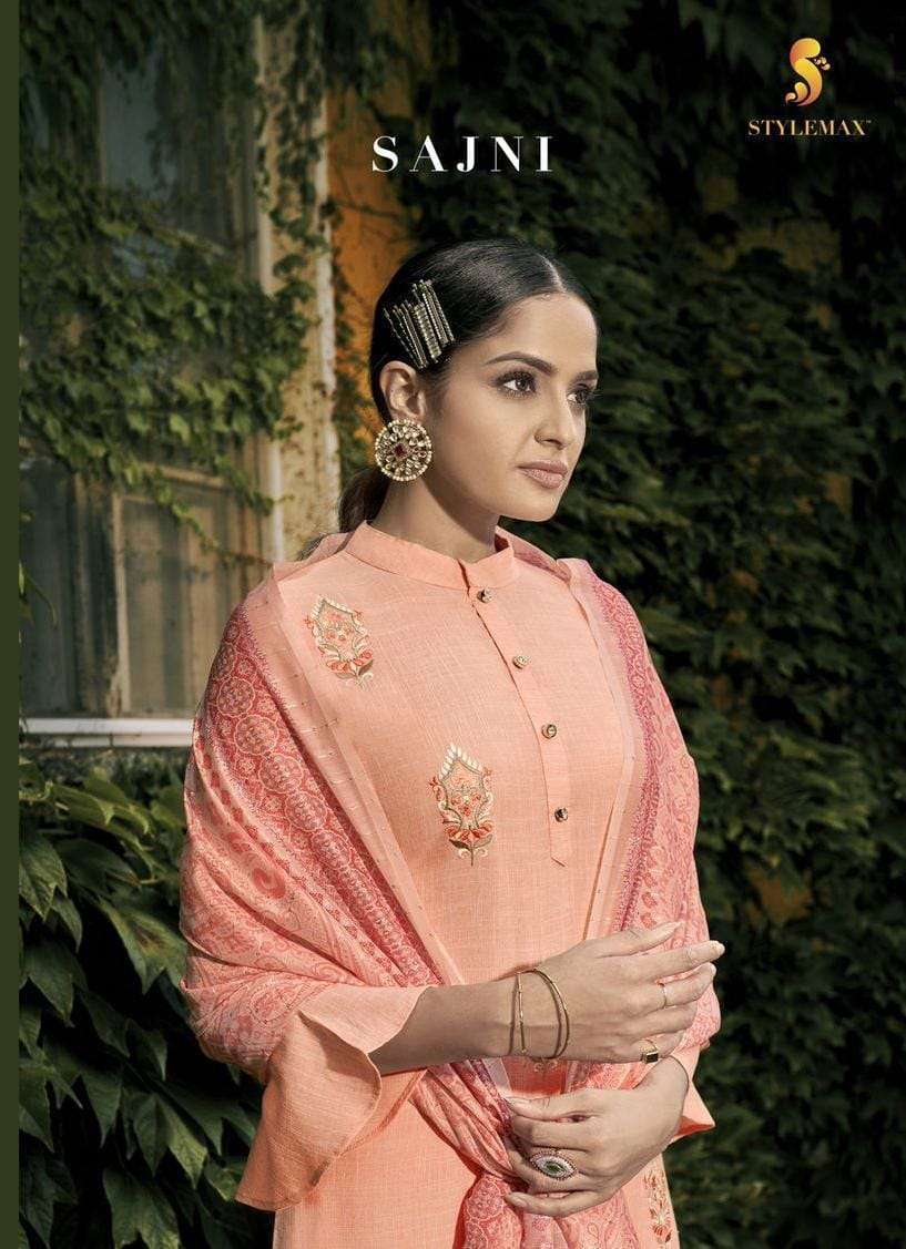 Stylemax Sajni Vol 1 Cotton With Embroidery Work readymade S...