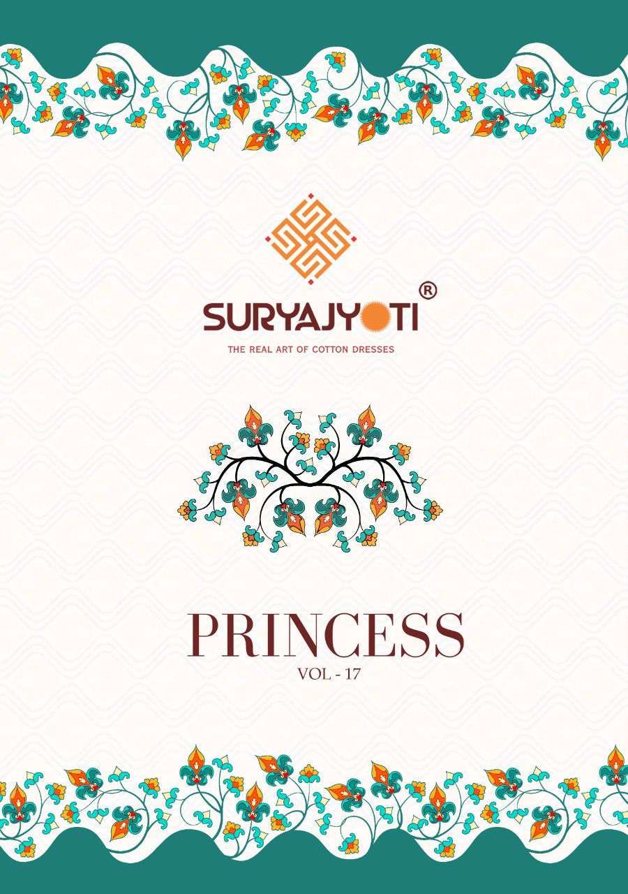 Suryajyoti Princess Vol 17 Rayon Print Dress Material Collec...