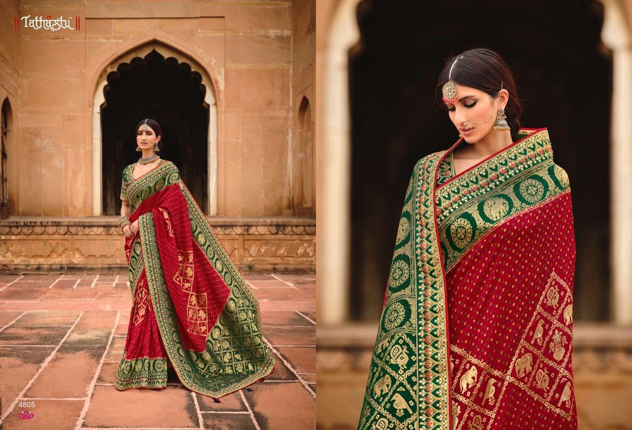 Tathastu Anaara 4801-4809 Series Silk Designer Sarees Collec...