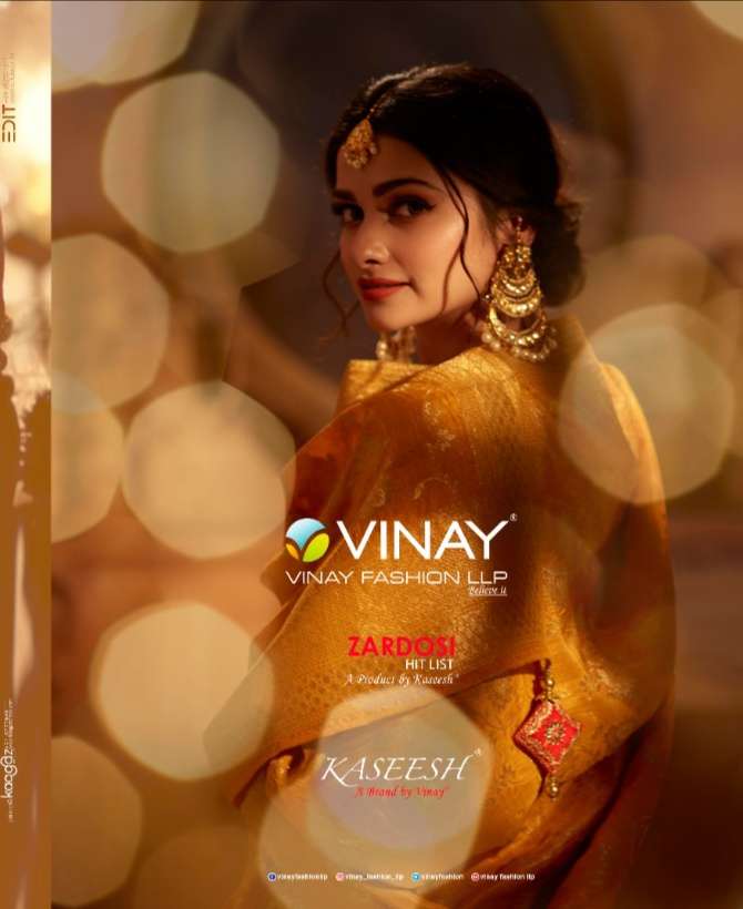 Vinay kasheesh zardosi hits latest designer vinay catalog