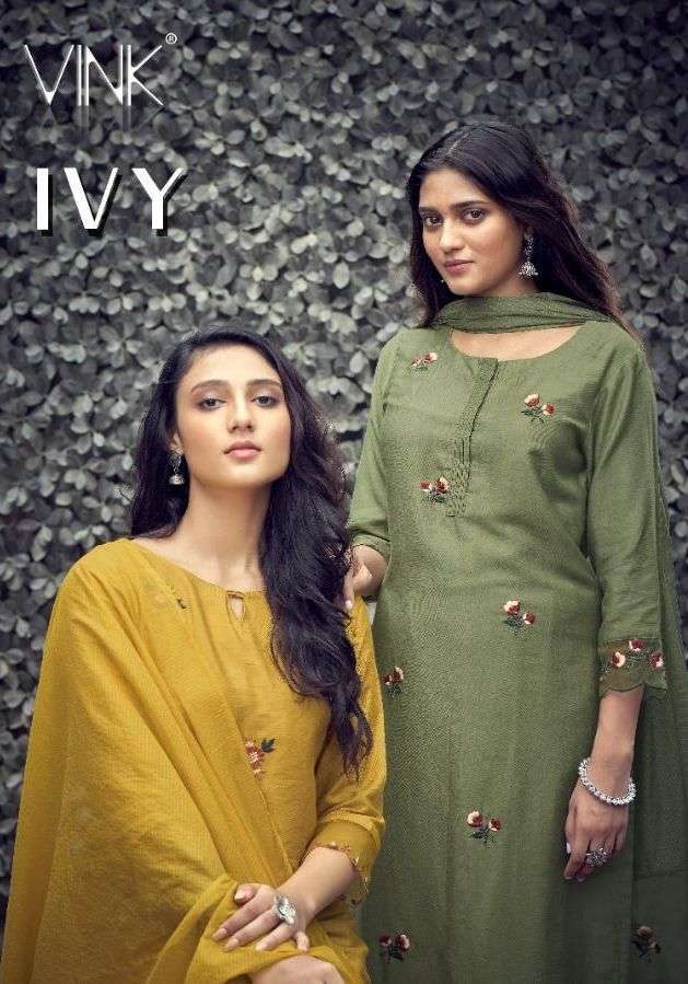 Vink IVY Pure Viscose With Fancy Work Kurti With Pant Dupatt...