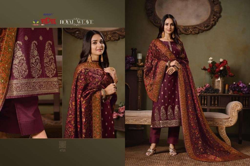 Vipul Royal Weave Silk Jacquard With Swarovski Work Salwar K...
