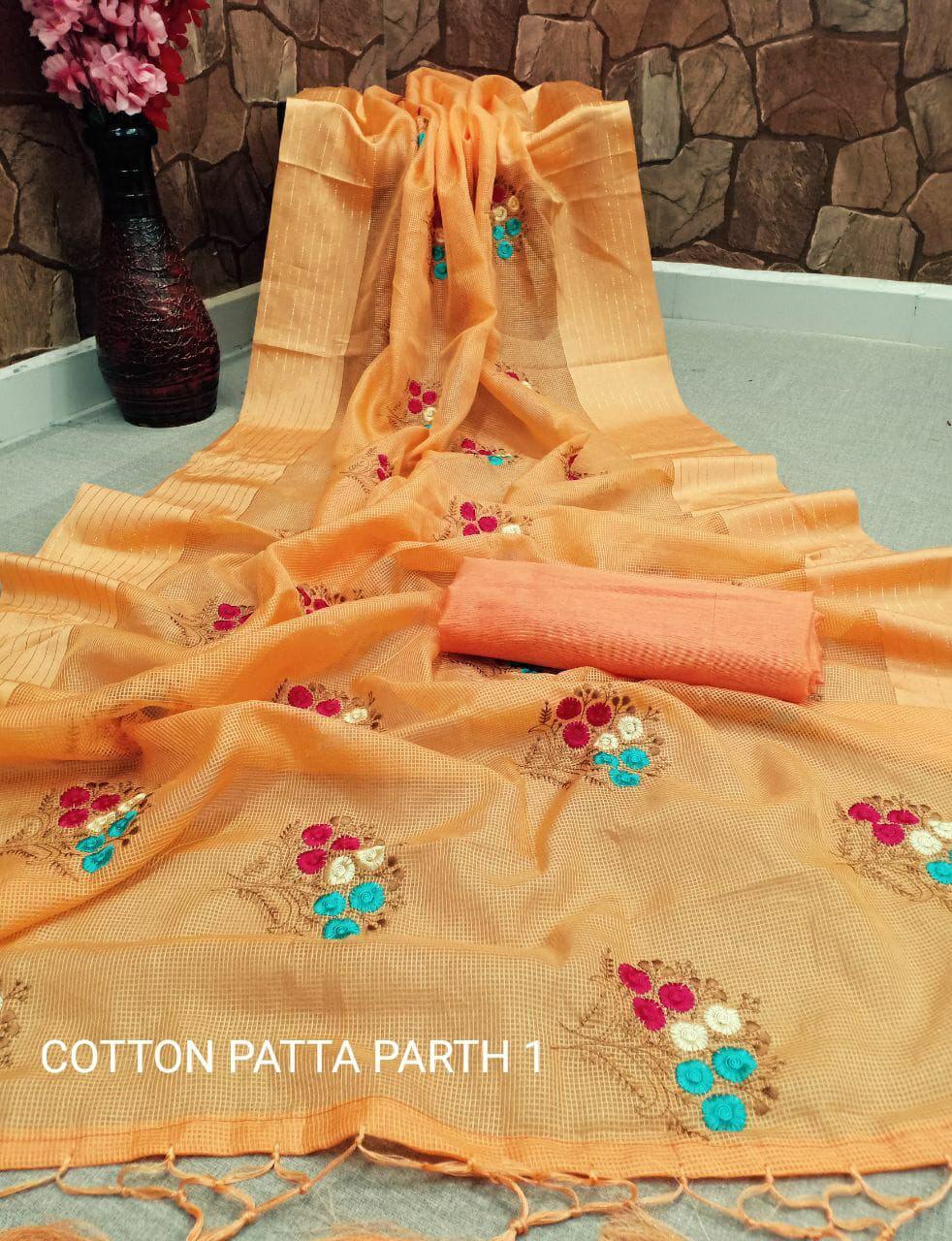 Af Cotton Patta Vol 1 Designer Cotton With Work Satin Border...