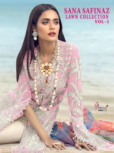 Shree Fabs Sana Safinaz Lawn Collection Vol 1 Butterfly Net ...