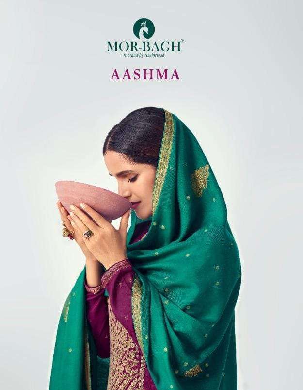 Aashirwad Creation Mor Bagh Aashma Viscose Silk With Work Dr...