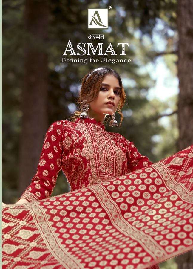 Alok Suits Asmat Wool Pashmina Weaving Jacquard Winter Colle...