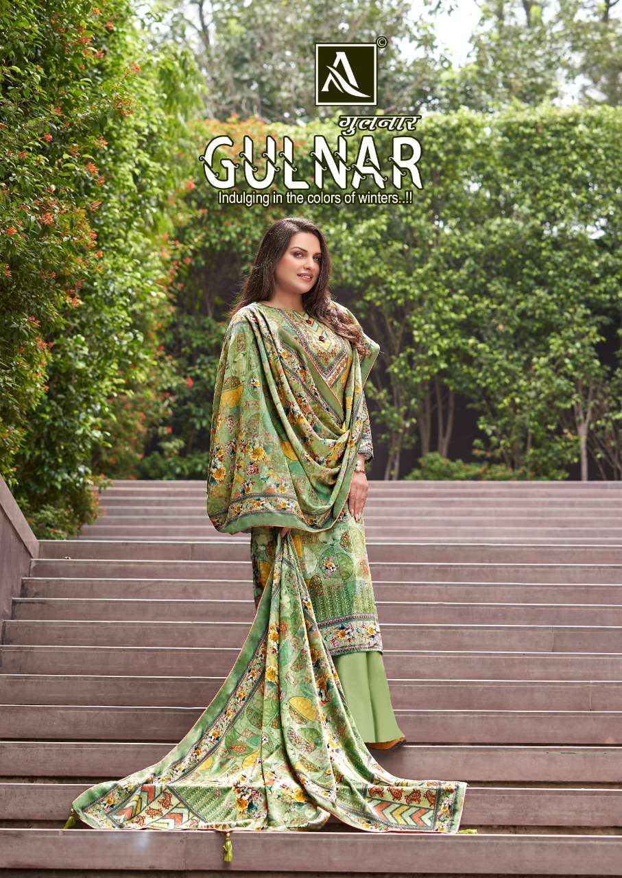 Alok Suits Gulnar Viscose Velvet Print With work Dress mater...