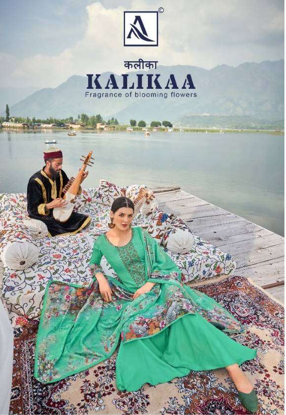 Alok Suits Kalikaa Wool pashmina digital print With Work Win...