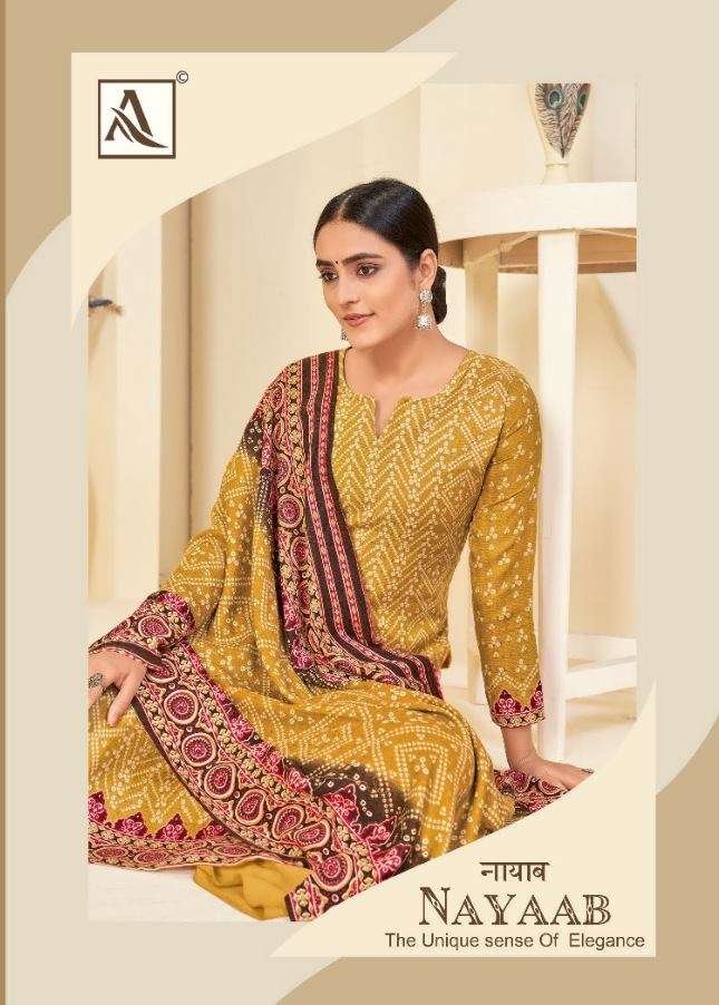 Alok Suits Nayaab Wool Pashmina Digital print Winter Suits C...