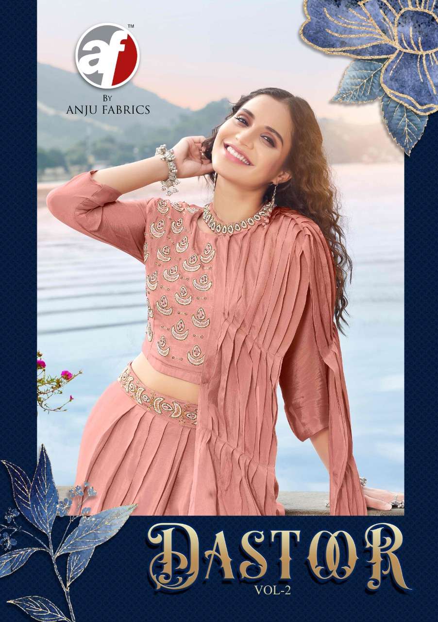 Anju Fabrics Dastoor Vol 2 Viscose Georgette With hand work ...