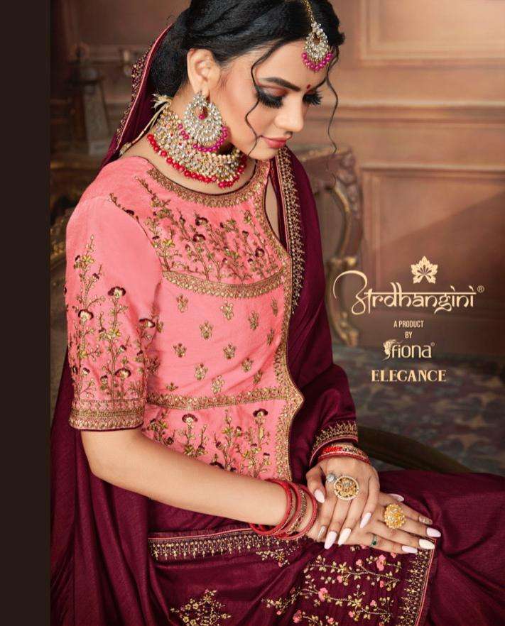 Ardhangini elegange Rich look designer Wedding wear saree co...