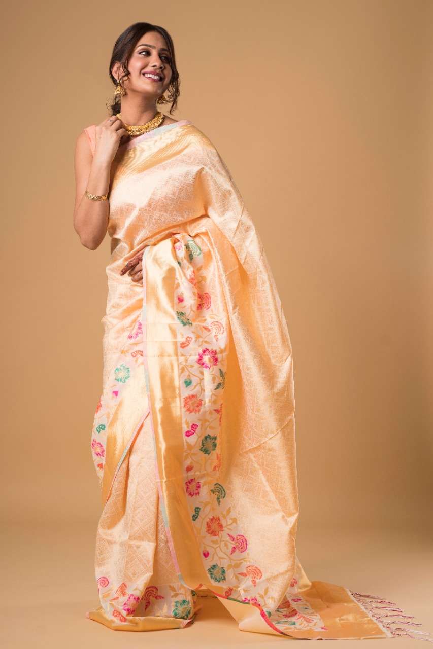 Art silk with weaving silk saree collection