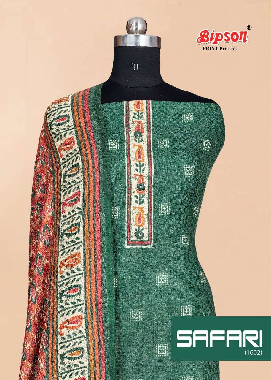 Bipson Fashion Safari woolen pashmina print With Work Dress ...