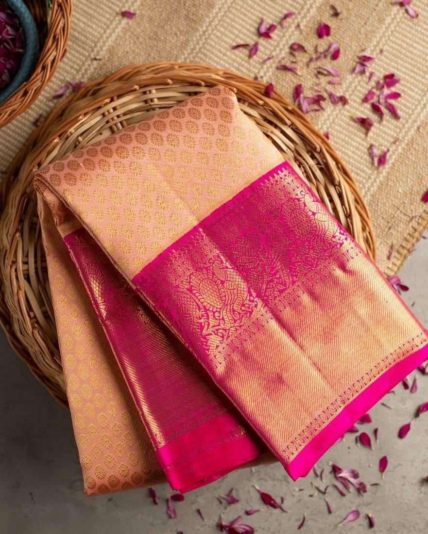 Bright Butti silk with weaving saree collection
