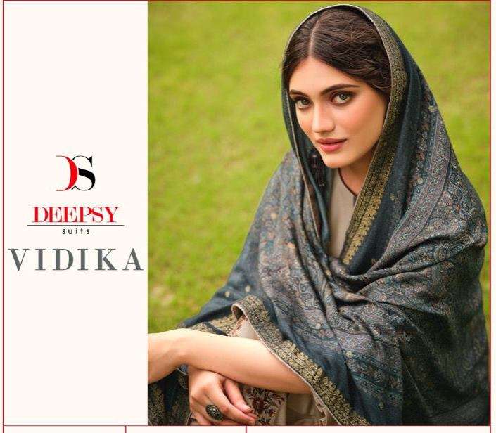 Deepsy suits Vidika Viscose Pashmina With Embroidery Work Wi...
