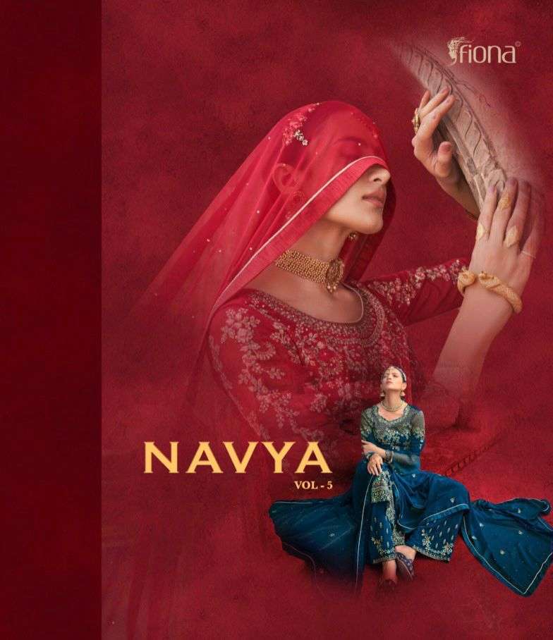 Fiona Navya Vol 5 Georgette With Embroidery Sequence Work Dr...