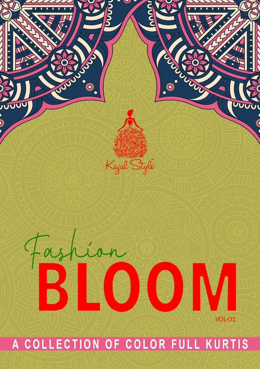 Kajal Style Fashion Bloom Vol 1 Rayon Embroidery Work Kurti ...