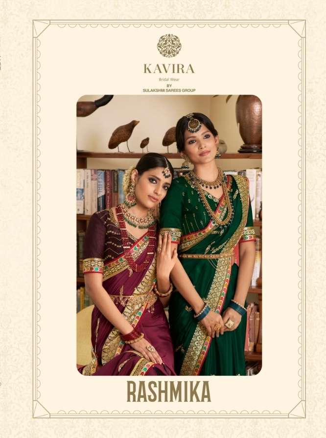 Kavira 2600 series Rashmika designer saree collection