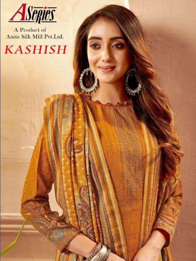 Kesriya Kashish Pashmina Jacquard With Work Winter Suits Col...