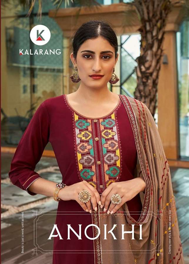 Kessi Fabrics Kalarang Anokhi Silk With Embroidery Work Dres...