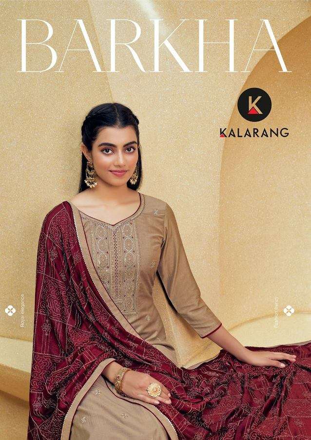 Kessi fabrics Kalaroop Barkha Silk Embroidery Sequence Work ...