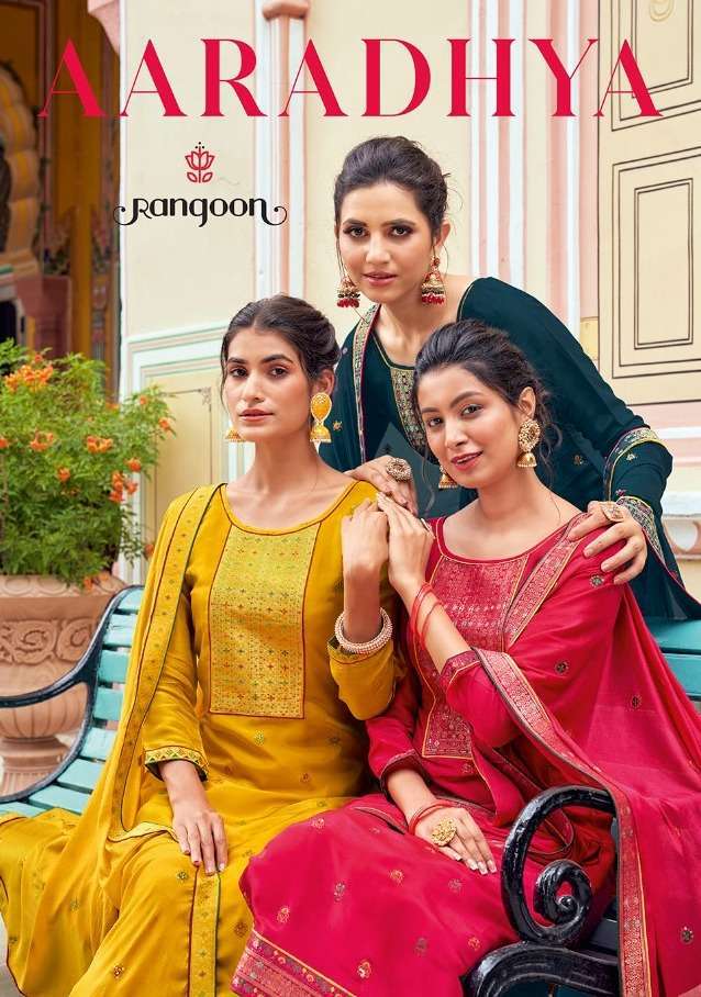 Kessi Fabrics Rangoon Aaradhya Muslin With Work Readymade Su...