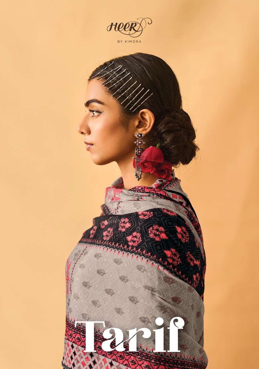 Kimora Heer Vol 107 Tarif Pashmina With Embroidery Work Wint...