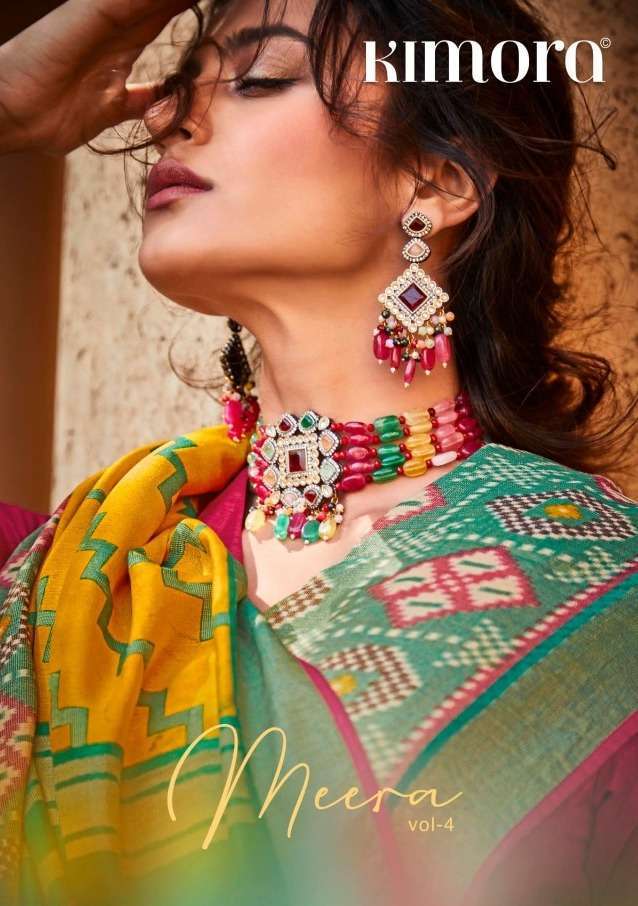 Kimora meera vol 4 brasso fancy party wear saree collection