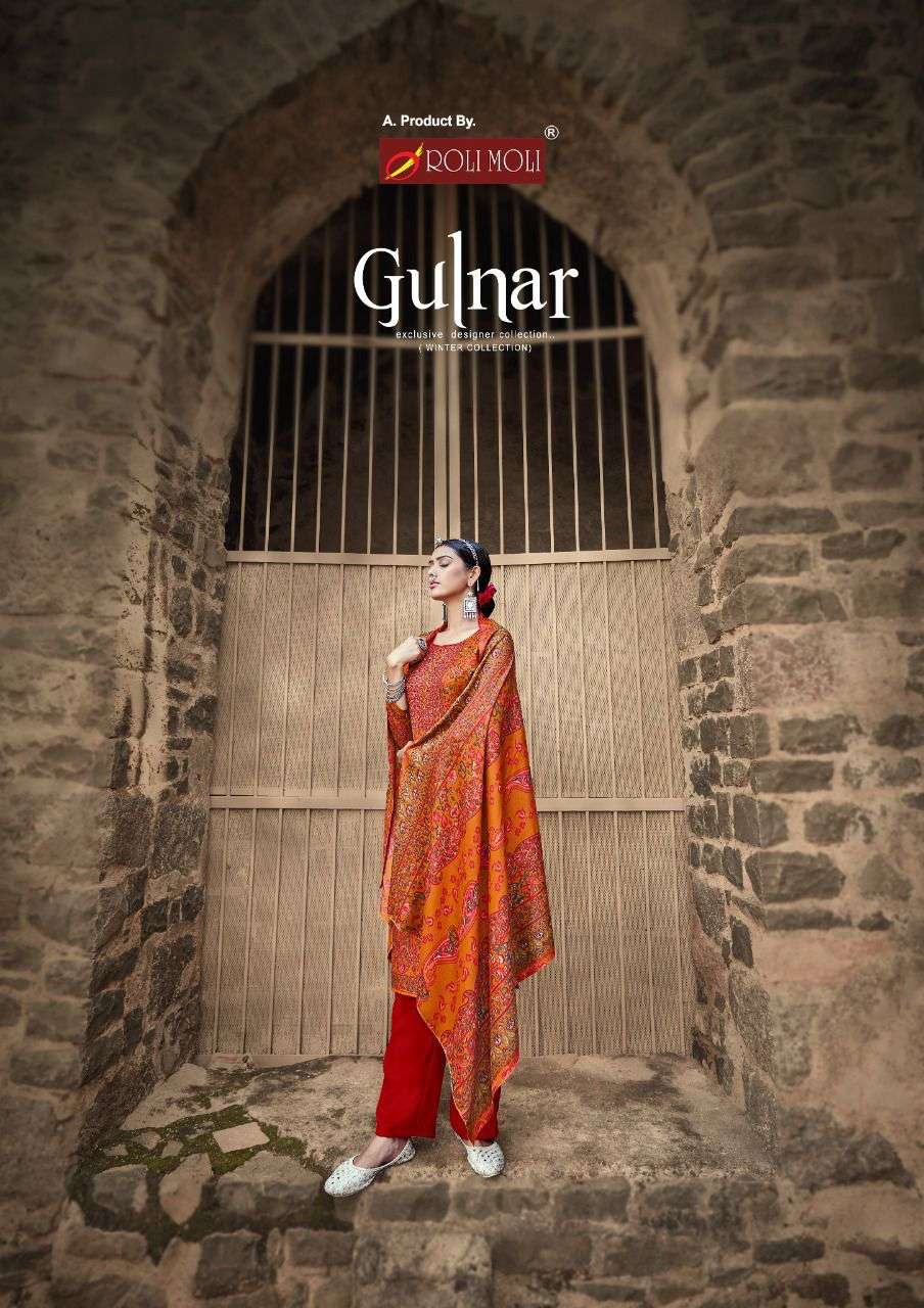 Roli Moli Gulnar Pashmina Jacquard Dress Material Collection