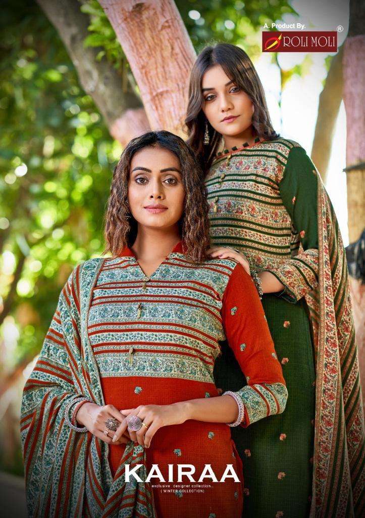 Roli Moli Kairaa Pashmina With Work Winter Suits Collection