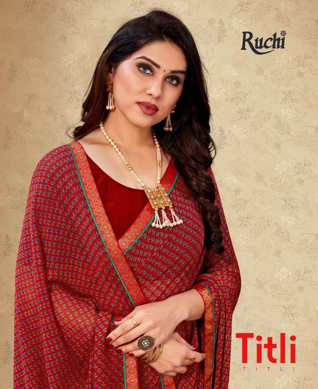 RUCHI TITLI CHIFFON REGULAR WEAR SAREE COLLECTION