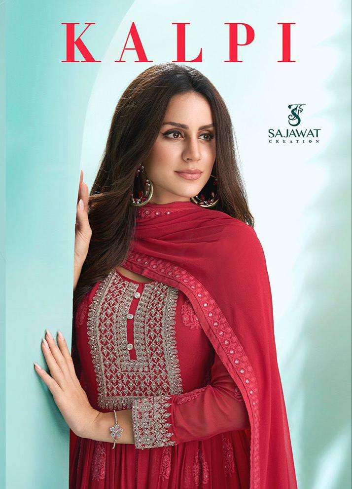 Sajawat creation Kalpi Faux georgette with Embroidery Work r...
