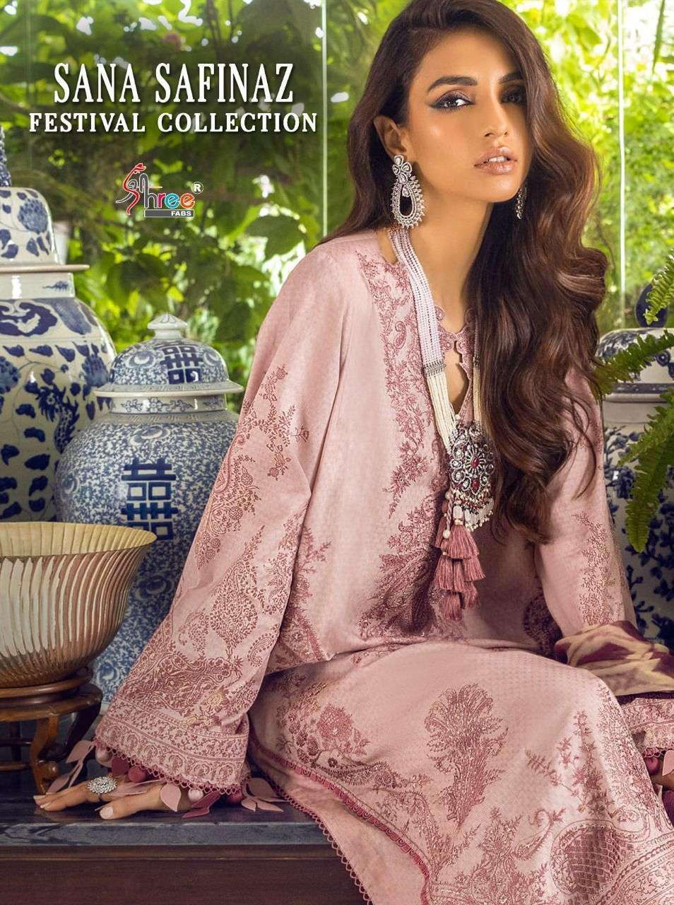 Shree fab Sana Safinaz Festival Collection Cotton Printed Wi...