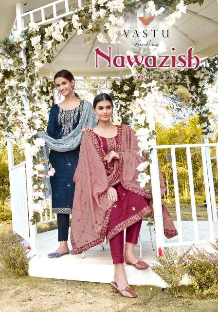 VASTU NAWAZISH VOL 1 COTTON WITH PRINT SUIT COLLECTION