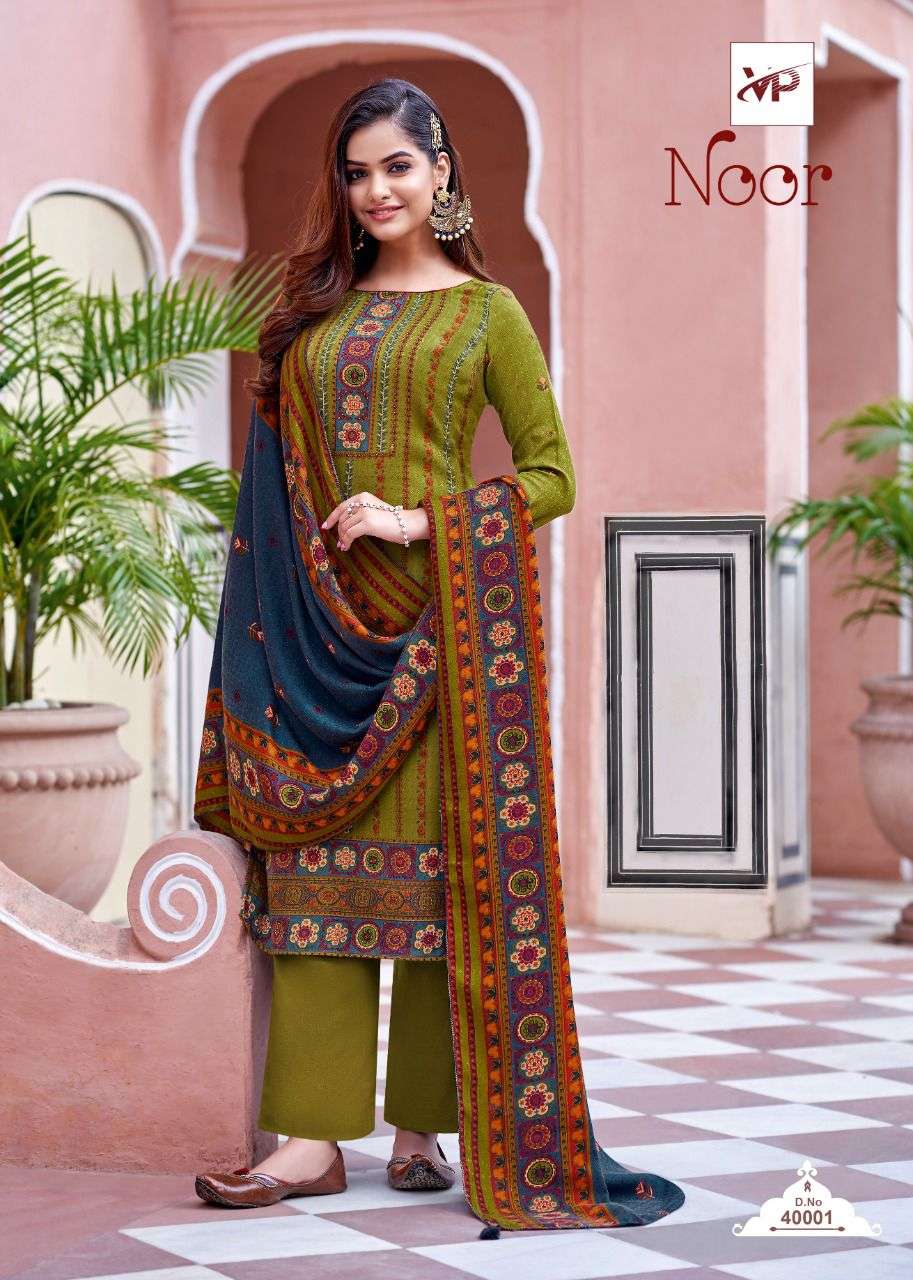 VP Noor Pure Pashmina Printed Dress Material Collection