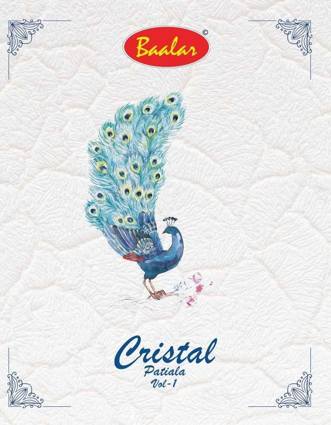 Baalar Cristal patiala vol 1 Cotton dress material collectio...