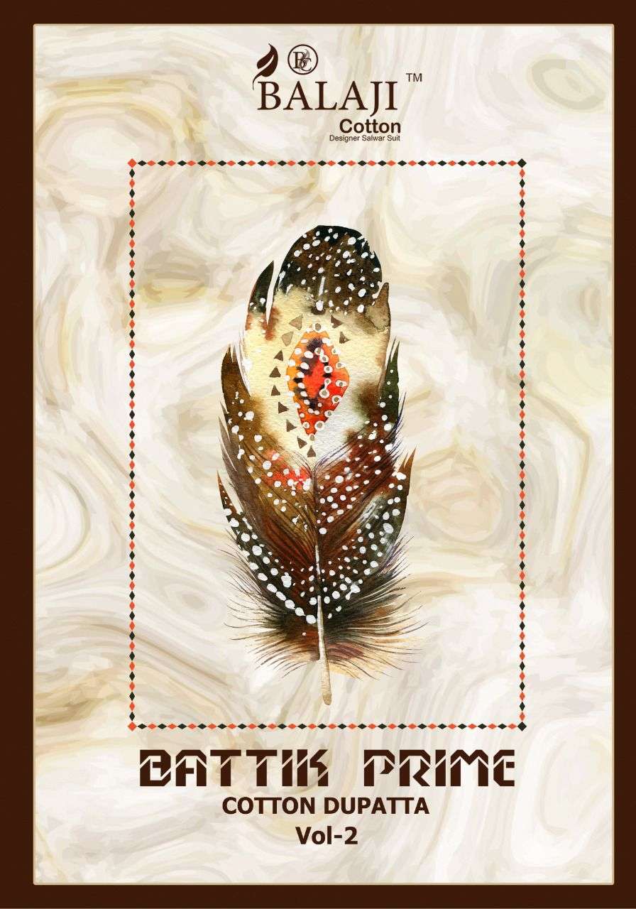 Balaji Cotton Battik Prime Cotton Dupatta Vol 2 Printed Cott...