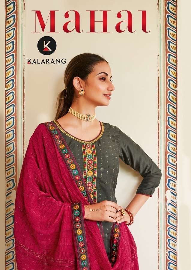 Kessi fabrics kalarang mahal parampara silk with embroidery ...