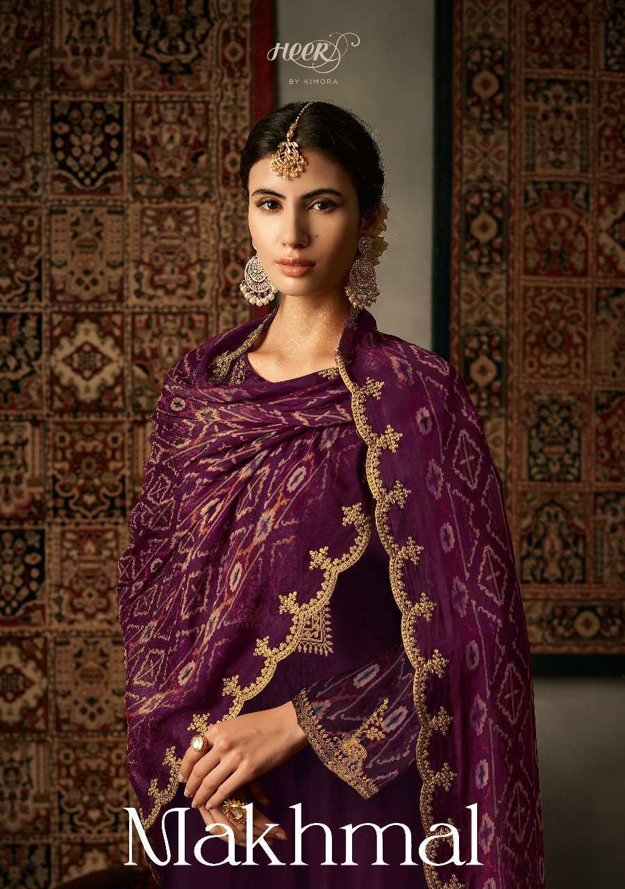 Kimora fashion heer makhmal designer pure russian silk with ...
