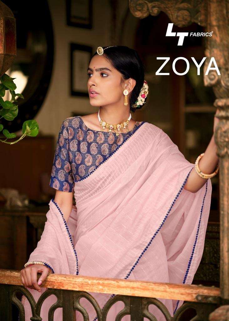 Lt fabrics zoya designer chanderi sequins sarees collection ...