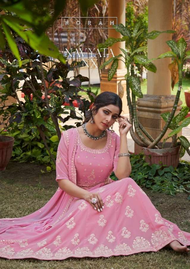 Norah Navyata NX Designer Georgette with Lucknowi Embroidery...