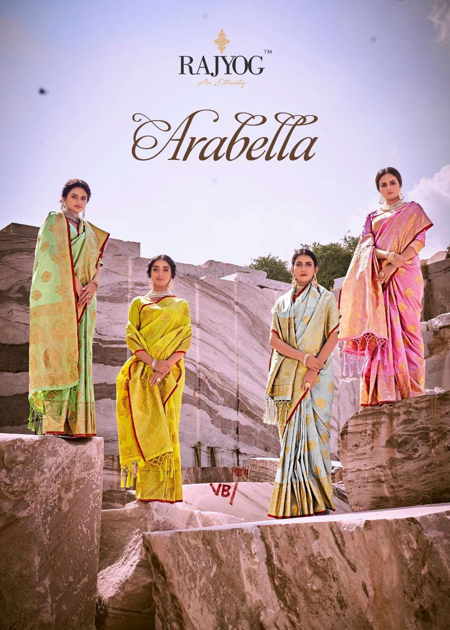 Rajyog Arabella Silk party wear saree collection