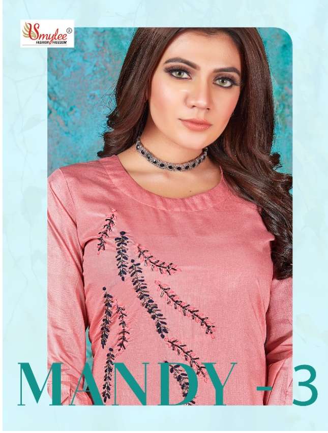 Smylee Mandy Vol 3 Modal Silk with Embroidery Work Readymade...