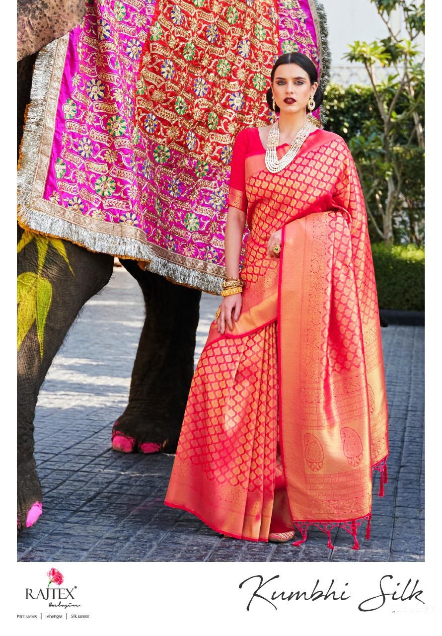 Rajtex Sarees Kumbhi Silk Heavy Traditional Soft Weaving Sil...