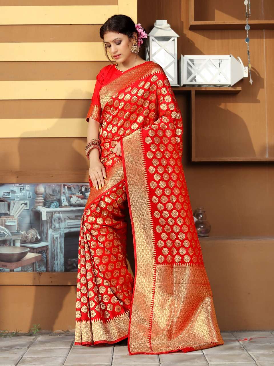 Anshu silk with weaving design saree collection 