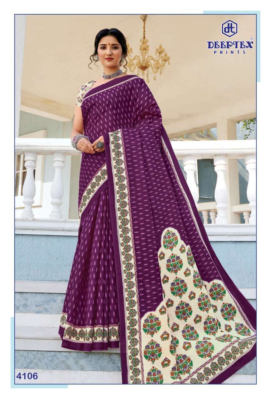 Deeptex prints mother india vol 41 printed cotton sarees at ...
