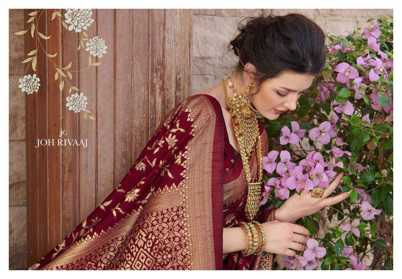 Joh rivaaj jewel designer traditional silk sarees collection...