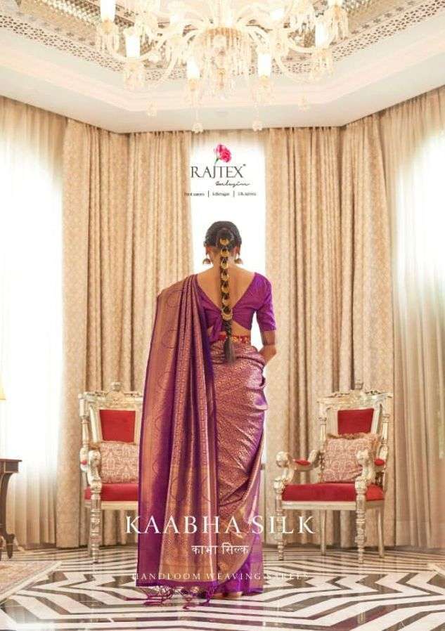 Rajtex Kaabha silk with handloom weaving saree collection