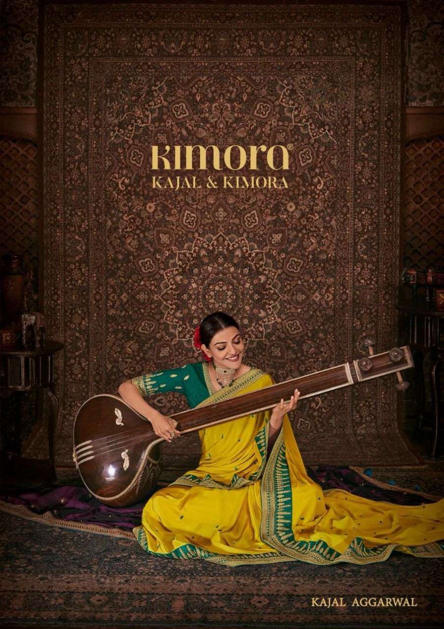 Kimora fashion kajal vol 9 designer banarasi silk with heavy...